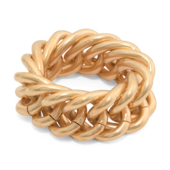 BEN AMUN Gold Made In Usa Gold Plated Chain Ring - Picture 3 of 3